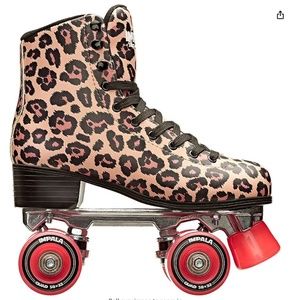 Impala Leopard Print Roller Skates
